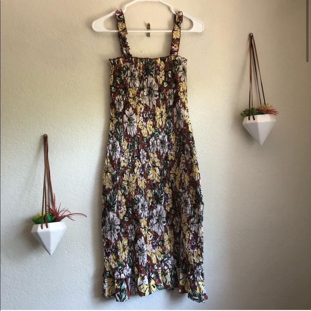 NWT Faithfull the Brand Maya linen floral dress
